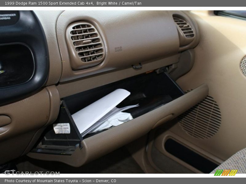 Bright White / Camel/Tan 1999 Dodge Ram 1500 Sport Extended Cab 4x4