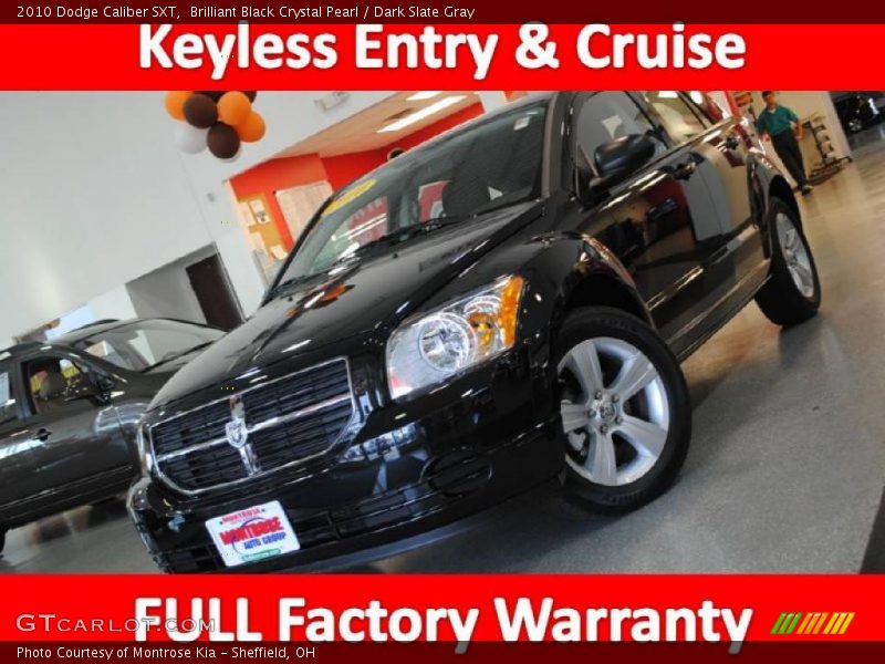 Brilliant Black Crystal Pearl / Dark Slate Gray 2010 Dodge Caliber SXT