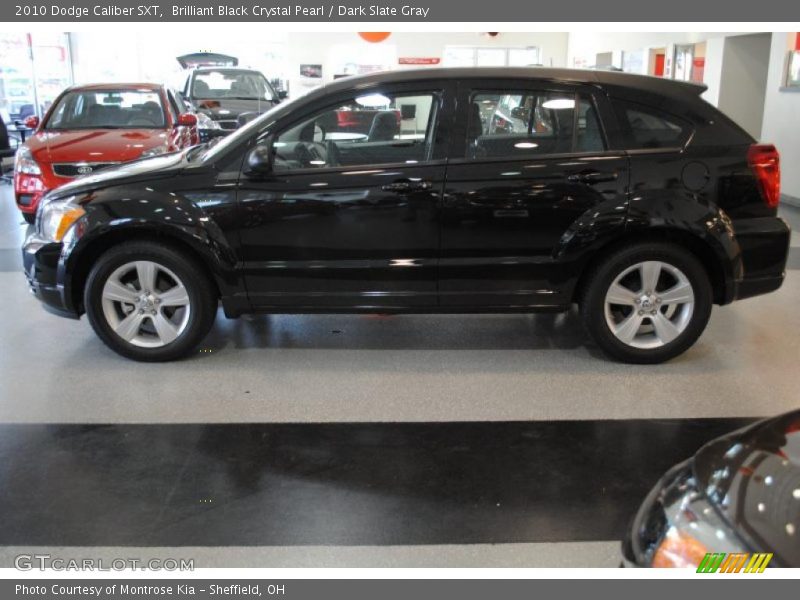 Brilliant Black Crystal Pearl / Dark Slate Gray 2010 Dodge Caliber SXT