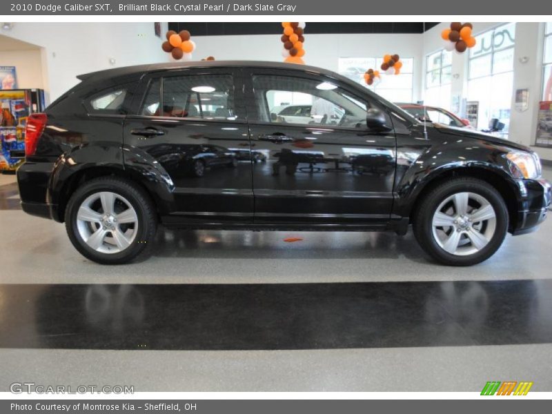 Brilliant Black Crystal Pearl / Dark Slate Gray 2010 Dodge Caliber SXT