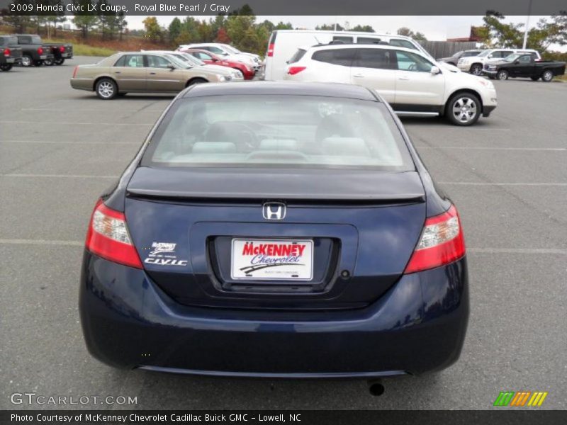 Royal Blue Pearl / Gray 2009 Honda Civic LX Coupe