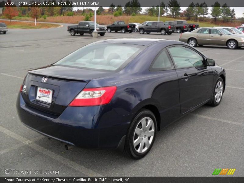 Royal Blue Pearl / Gray 2009 Honda Civic LX Coupe