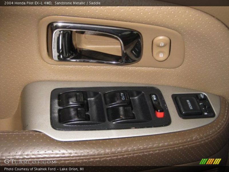 Sandstone Metallic / Saddle 2004 Honda Pilot EX-L 4WD