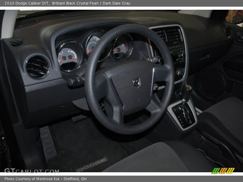 Brilliant Black Crystal Pearl / Dark Slate Gray 2010 Dodge Caliber SXT