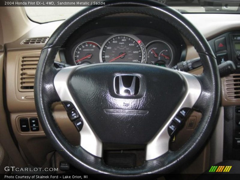 Sandstone Metallic / Saddle 2004 Honda Pilot EX-L 4WD