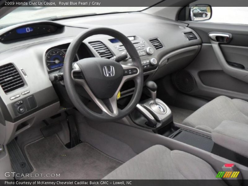 Gray Interior - 2009 Civic LX Coupe 