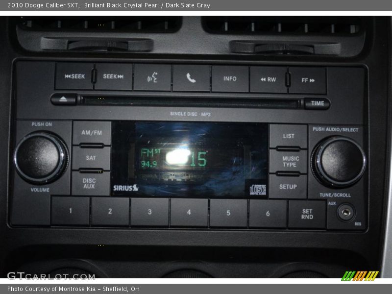 Brilliant Black Crystal Pearl / Dark Slate Gray 2010 Dodge Caliber SXT