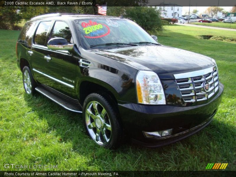 Black Raven / Ebony 2008 Cadillac Escalade AWD