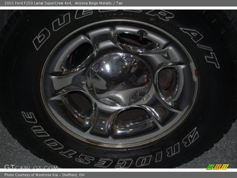 Arizona Beige Metallic / Tan 2001 Ford F150 Lariat SuperCrew 4x4
