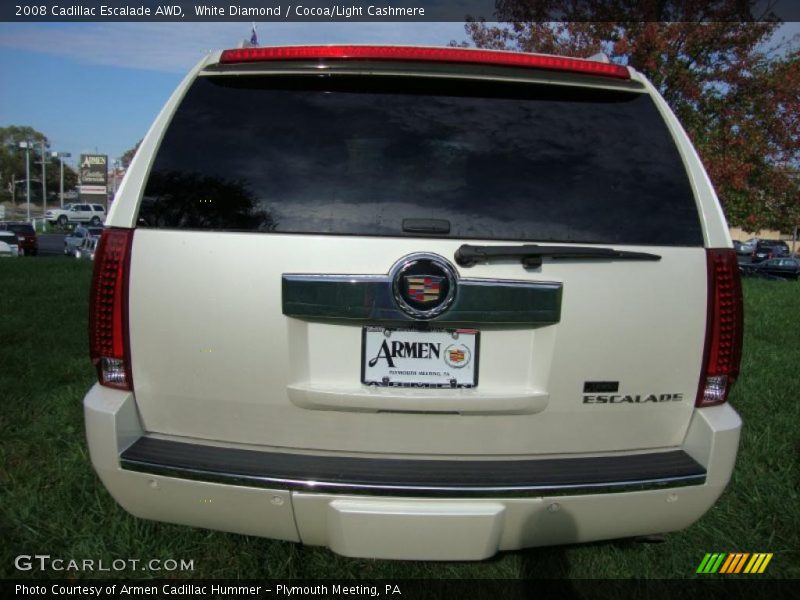 White Diamond / Cocoa/Light Cashmere 2008 Cadillac Escalade AWD