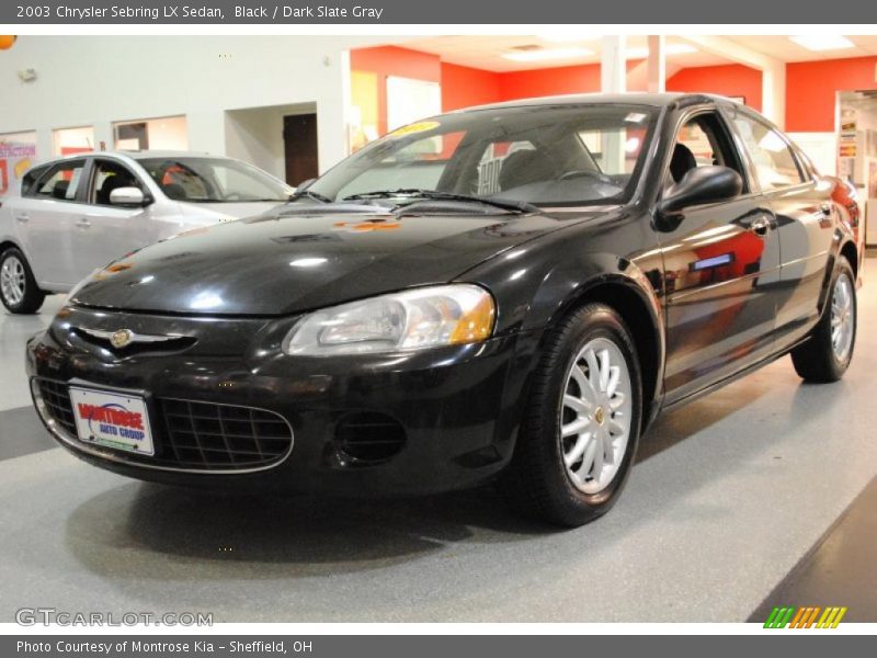 Black / Dark Slate Gray 2003 Chrysler Sebring LX Sedan