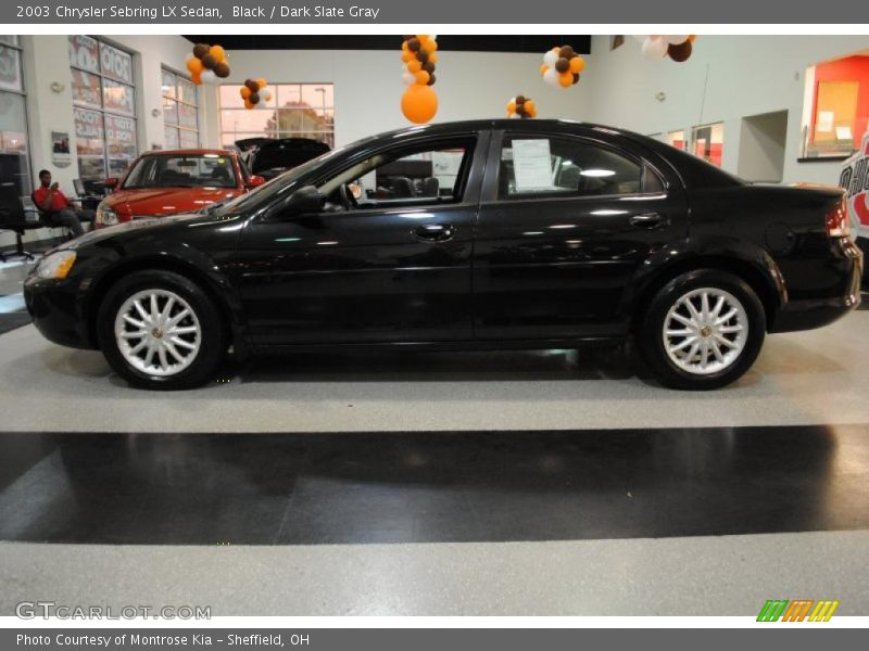 Black / Dark Slate Gray 2003 Chrysler Sebring LX Sedan