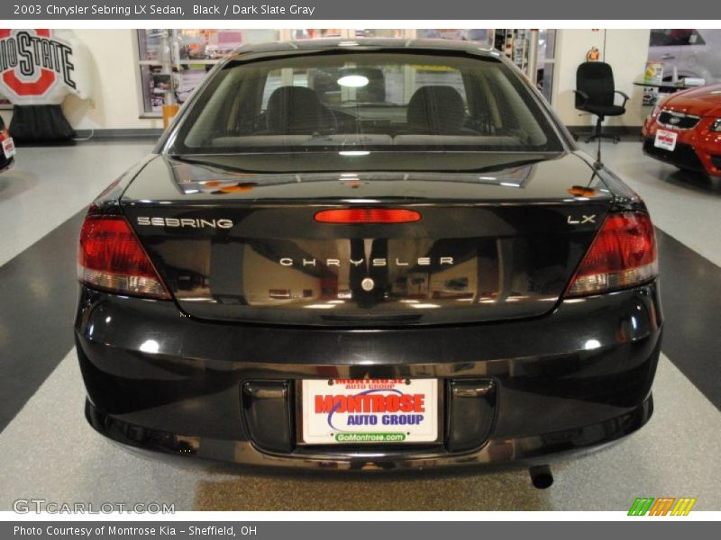 Black / Dark Slate Gray 2003 Chrysler Sebring LX Sedan