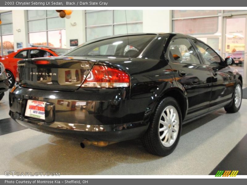Black / Dark Slate Gray 2003 Chrysler Sebring LX Sedan