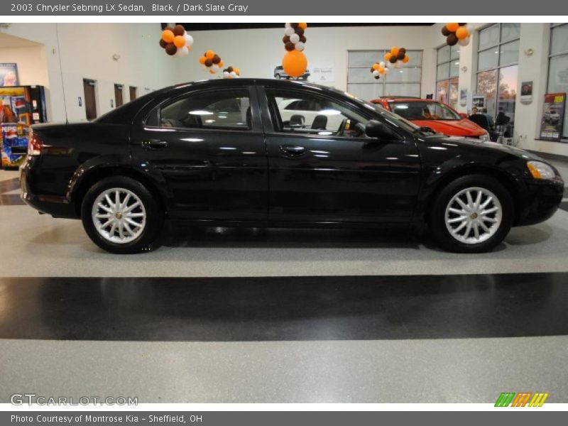 Black / Dark Slate Gray 2003 Chrysler Sebring LX Sedan