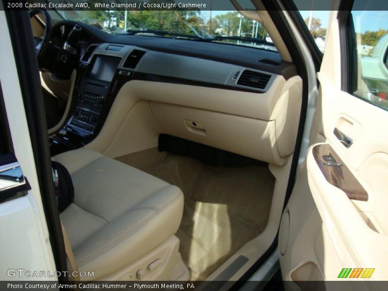 White Diamond / Cocoa/Light Cashmere 2008 Cadillac Escalade AWD