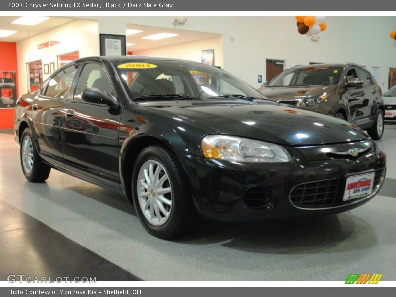 Black / Dark Slate Gray 2003 Chrysler Sebring LX Sedan