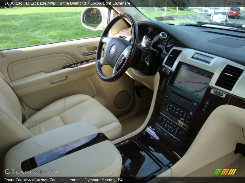 White Diamond / Cocoa/Light Cashmere 2008 Cadillac Escalade AWD