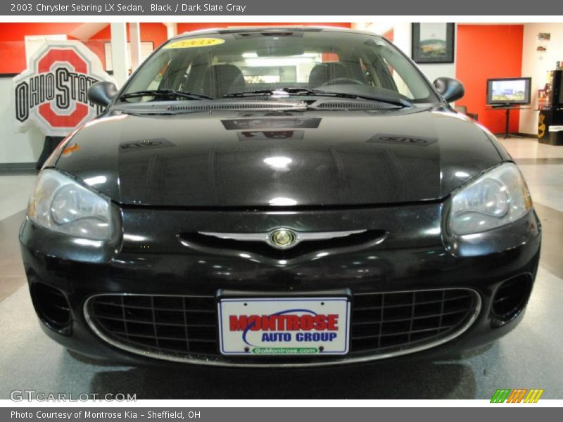 Black / Dark Slate Gray 2003 Chrysler Sebring LX Sedan