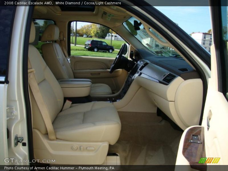 White Diamond / Cocoa/Light Cashmere 2008 Cadillac Escalade AWD