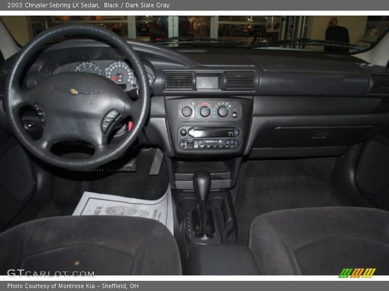 Black / Dark Slate Gray 2003 Chrysler Sebring LX Sedan