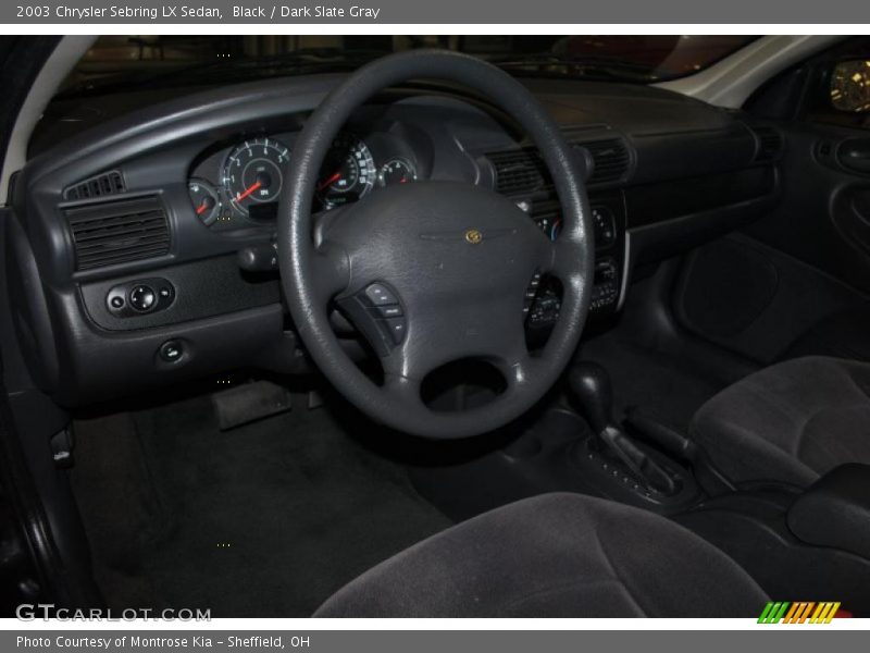 Black / Dark Slate Gray 2003 Chrysler Sebring LX Sedan