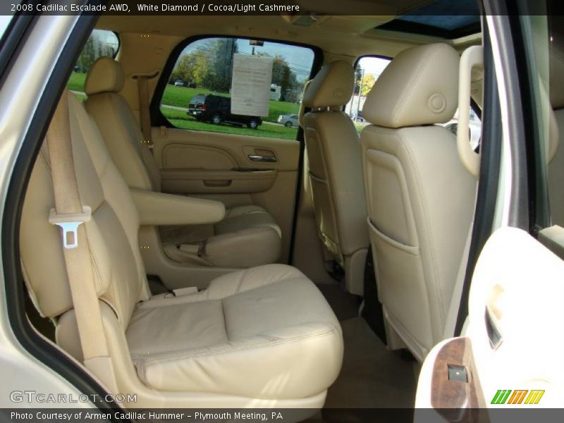 White Diamond / Cocoa/Light Cashmere 2008 Cadillac Escalade AWD