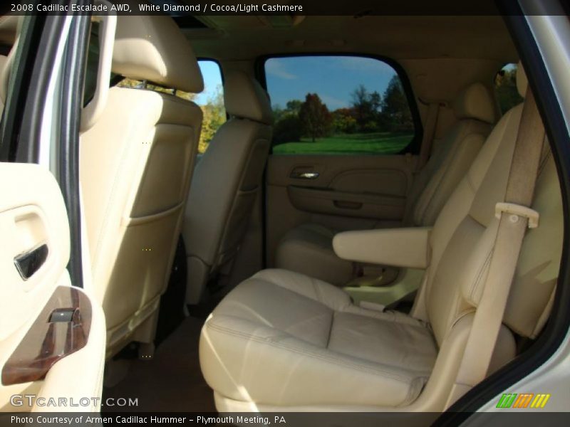 White Diamond / Cocoa/Light Cashmere 2008 Cadillac Escalade AWD
