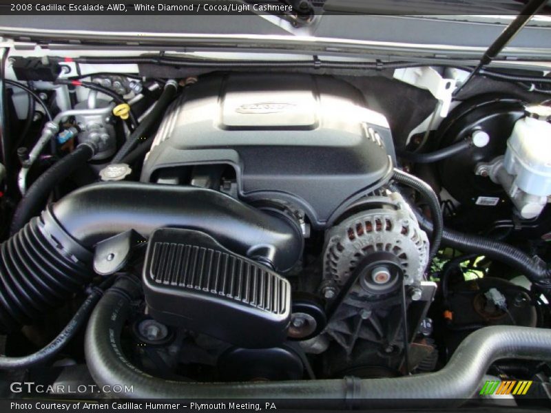 White Diamond / Cocoa/Light Cashmere 2008 Cadillac Escalade AWD