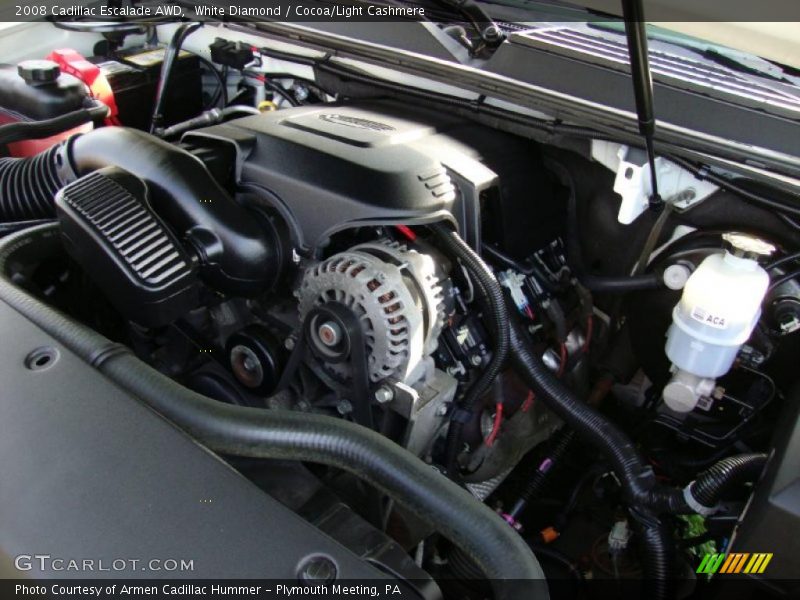 White Diamond / Cocoa/Light Cashmere 2008 Cadillac Escalade AWD