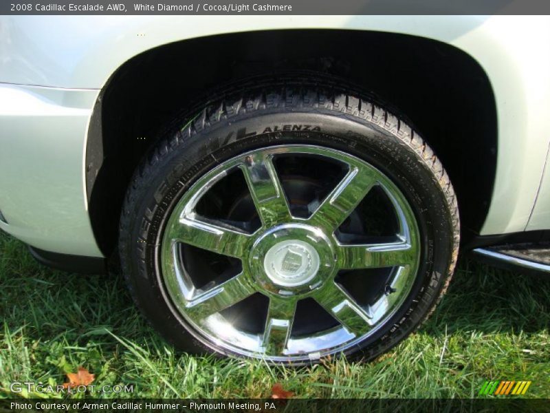 White Diamond / Cocoa/Light Cashmere 2008 Cadillac Escalade AWD