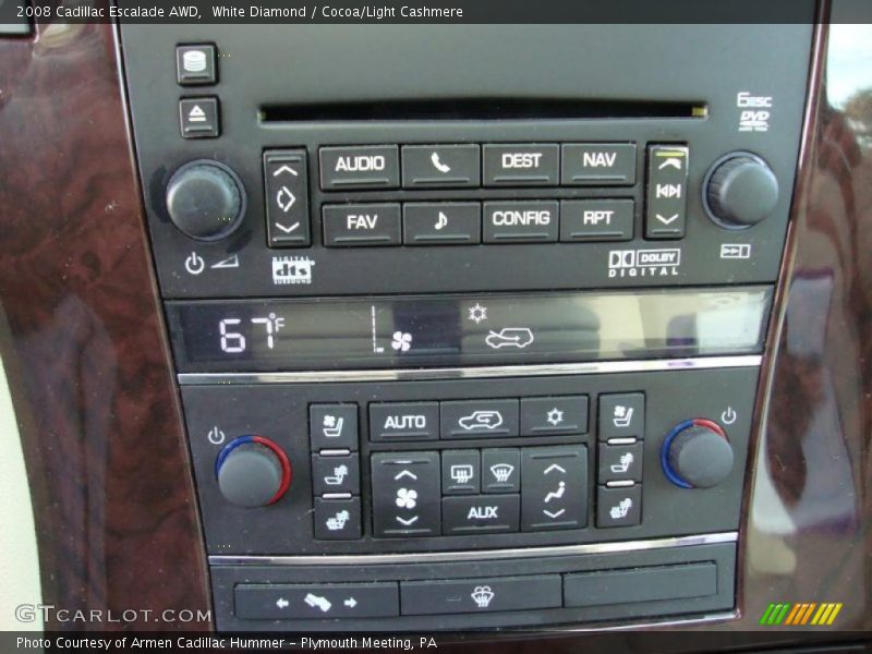 White Diamond / Cocoa/Light Cashmere 2008 Cadillac Escalade AWD