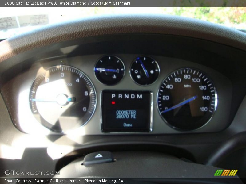 White Diamond / Cocoa/Light Cashmere 2008 Cadillac Escalade AWD