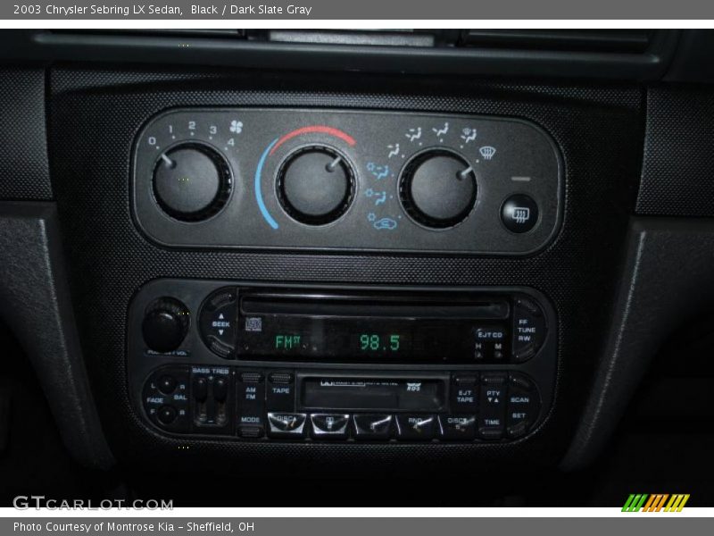 Black / Dark Slate Gray 2003 Chrysler Sebring LX Sedan