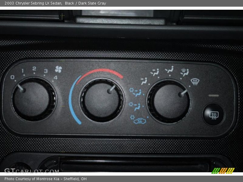 Black / Dark Slate Gray 2003 Chrysler Sebring LX Sedan