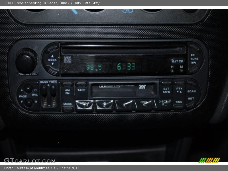 Black / Dark Slate Gray 2003 Chrysler Sebring LX Sedan