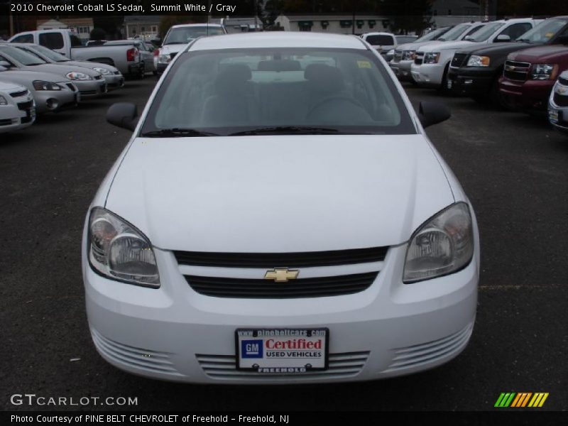Summit White / Gray 2010 Chevrolet Cobalt LS Sedan