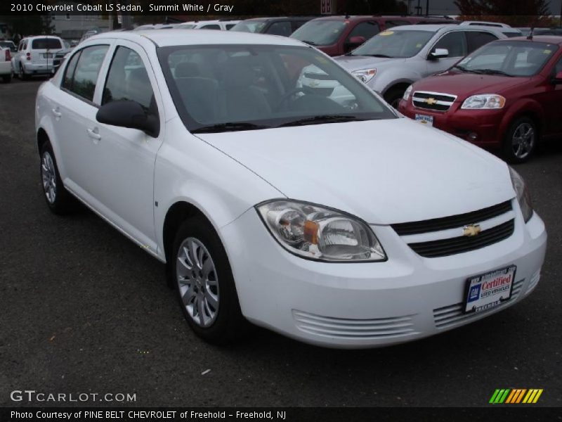 Summit White / Gray 2010 Chevrolet Cobalt LS Sedan