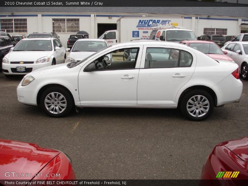 Summit White / Gray 2010 Chevrolet Cobalt LS Sedan