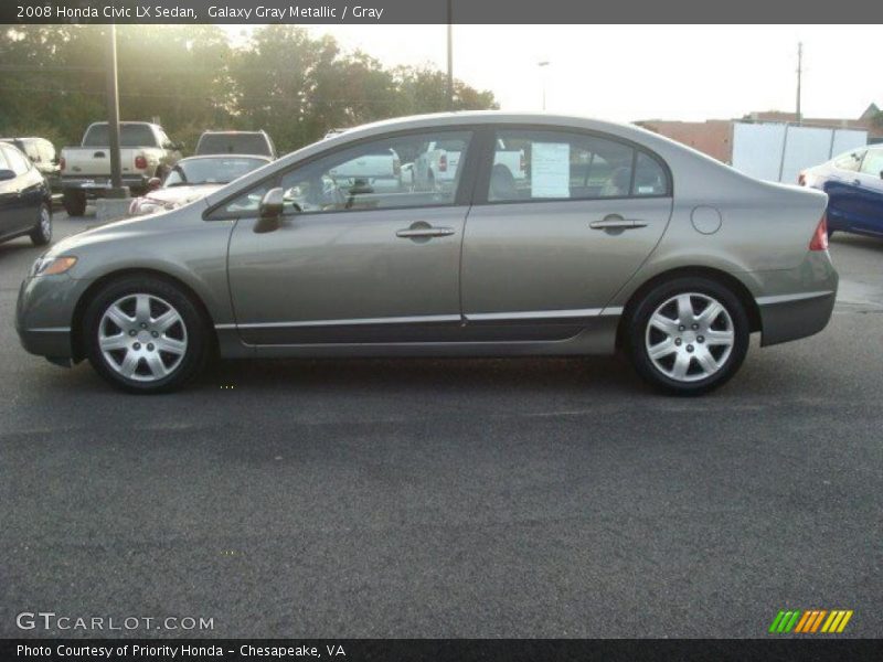 Galaxy Gray Metallic / Gray 2008 Honda Civic LX Sedan