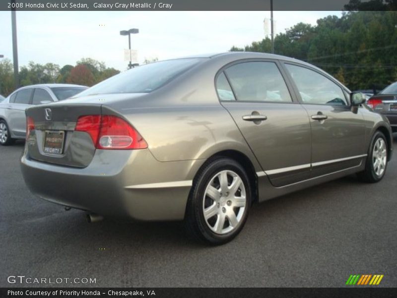 Galaxy Gray Metallic / Gray 2008 Honda Civic LX Sedan