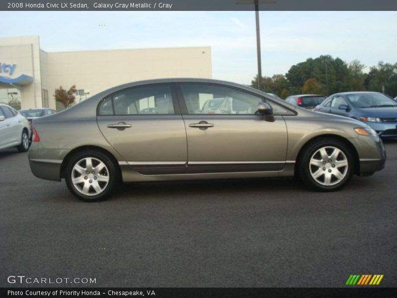 Galaxy Gray Metallic / Gray 2008 Honda Civic LX Sedan