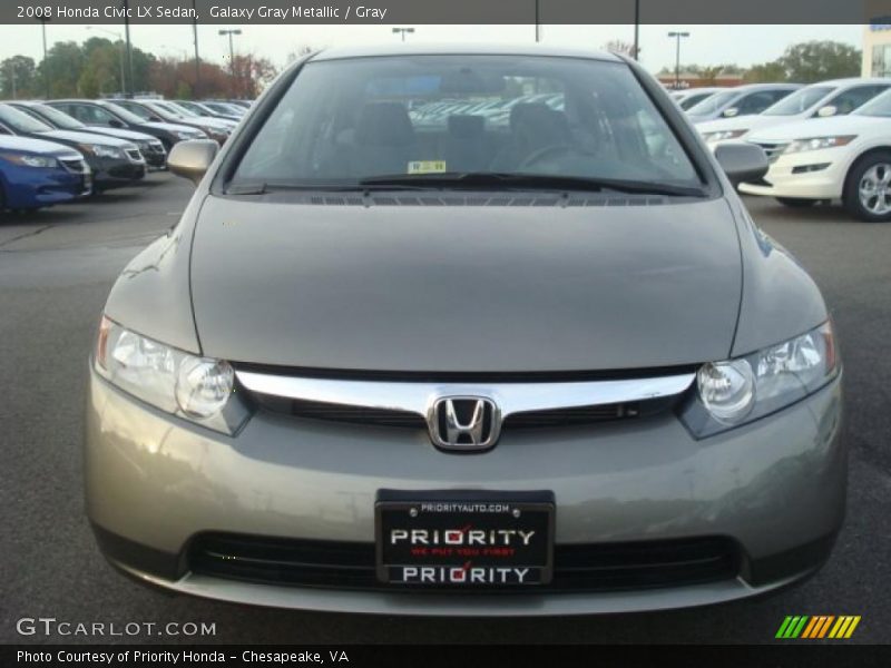 Galaxy Gray Metallic / Gray 2008 Honda Civic LX Sedan