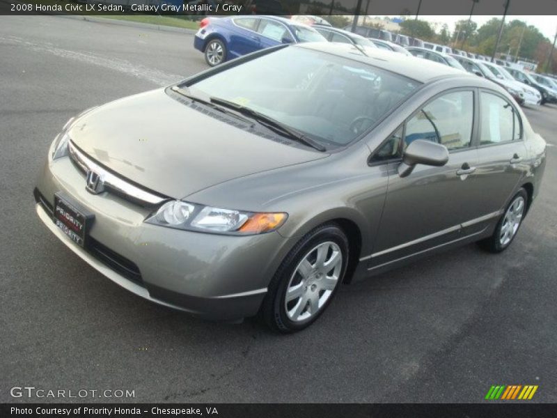Galaxy Gray Metallic / Gray 2008 Honda Civic LX Sedan