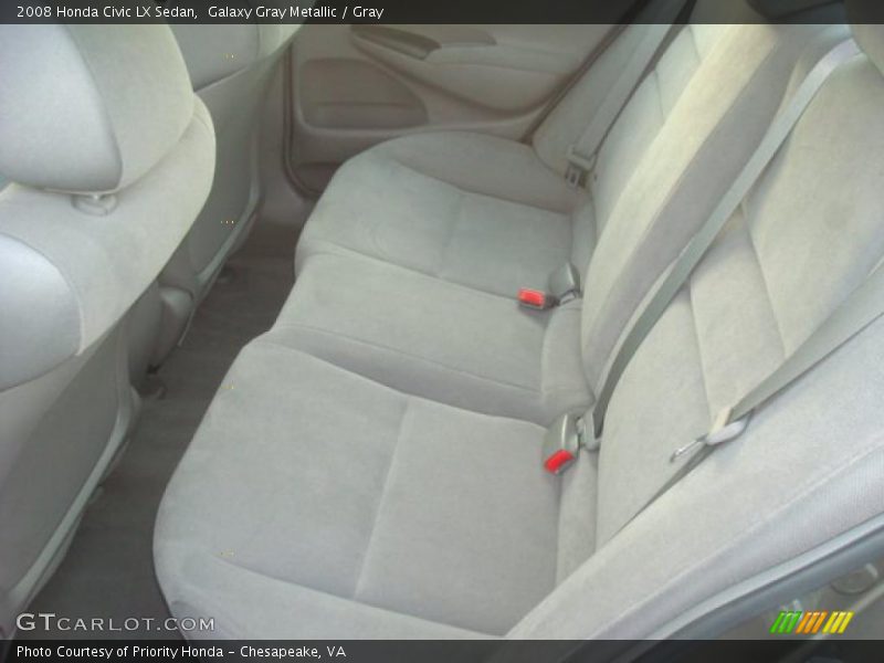 Galaxy Gray Metallic / Gray 2008 Honda Civic LX Sedan
