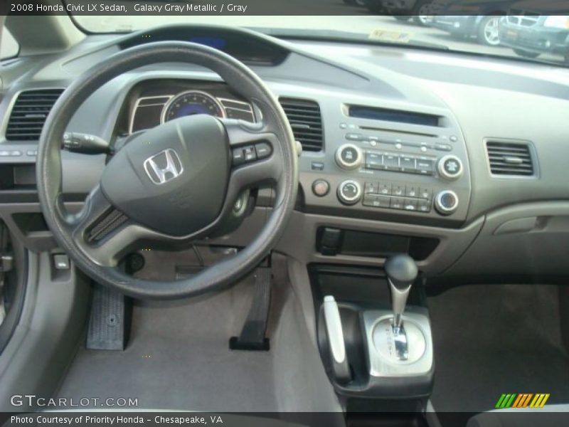 Galaxy Gray Metallic / Gray 2008 Honda Civic LX Sedan