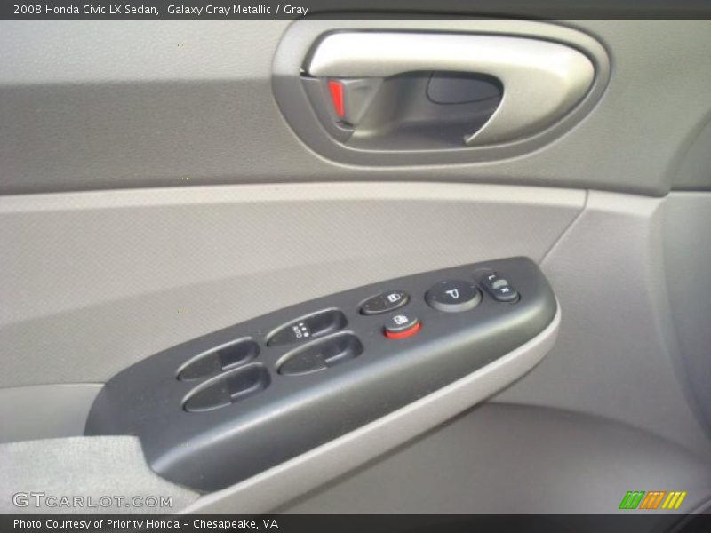 Galaxy Gray Metallic / Gray 2008 Honda Civic LX Sedan