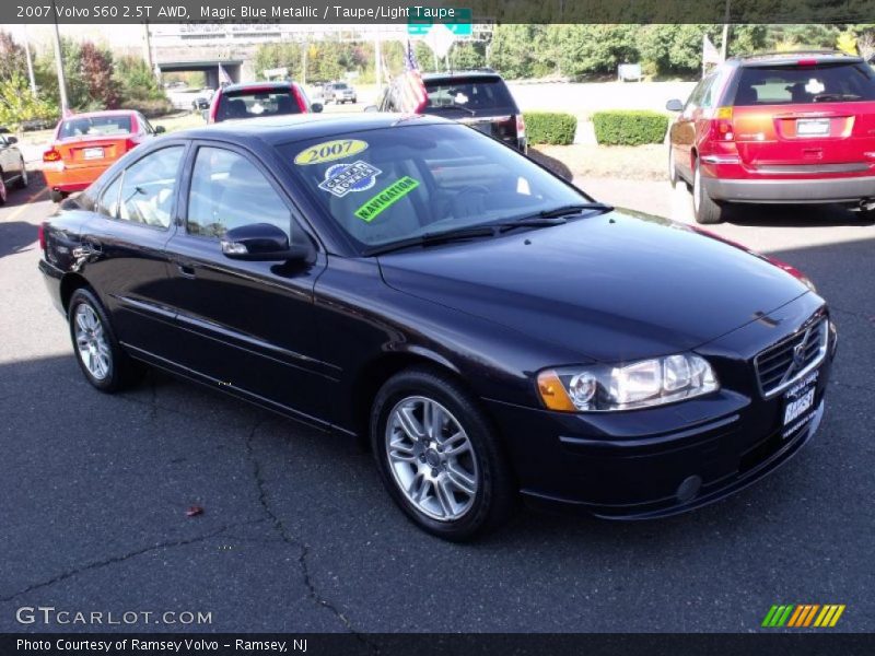 Magic Blue Metallic / Taupe/Light Taupe 2007 Volvo S60 2.5T AWD