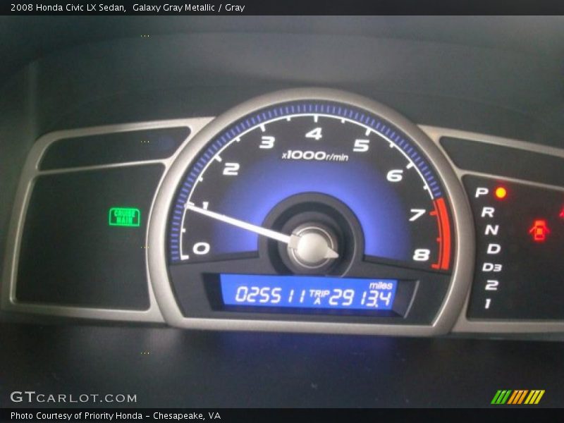 Galaxy Gray Metallic / Gray 2008 Honda Civic LX Sedan