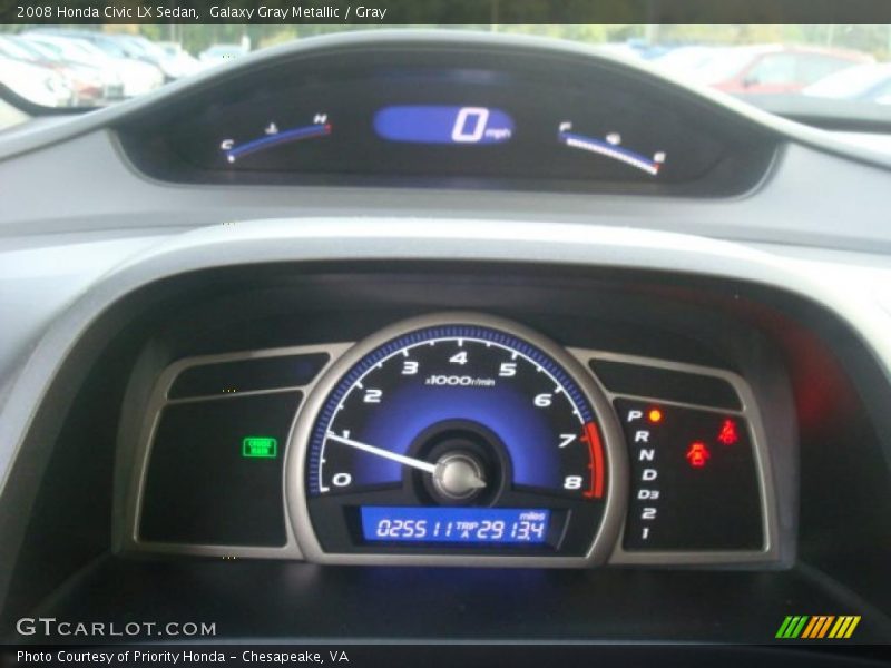 Galaxy Gray Metallic / Gray 2008 Honda Civic LX Sedan